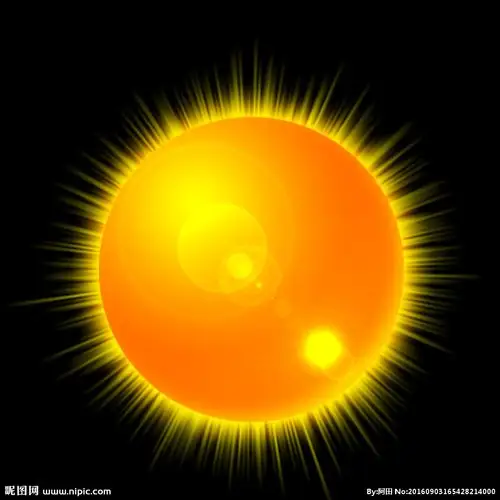 炫光太阳光芒四射太阳图片