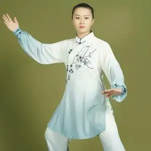 太极服女新款飘逸女装春秋太极拳练功服女 比赛服表演服晨练服装