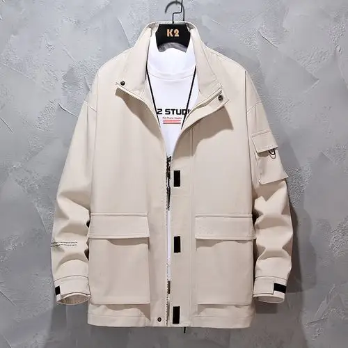 雅鹿男装新品2021男生春季外套男士休闲夹克视频