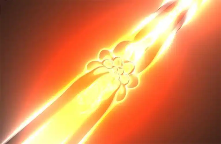 00点基于canvas金色发光的能量光柱液体流动的熔浆,血浆液体动画特效.