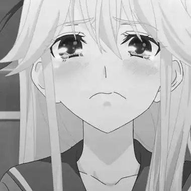 女生qq头像丧动漫黑白