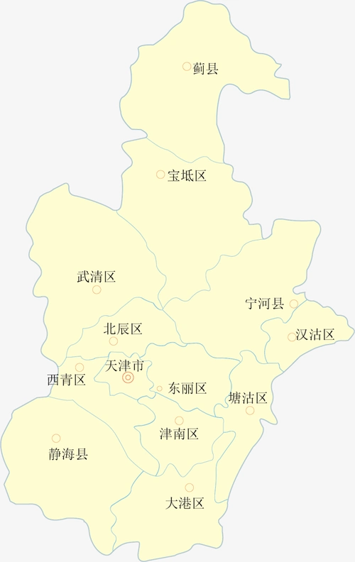 天津市矢量地图