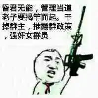 昏君无能,管理当道老子要揭竿而起,干掉群主,推翻群政策,强奸女群员!