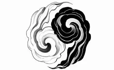 55张黑白阴阳纹身手稿素材