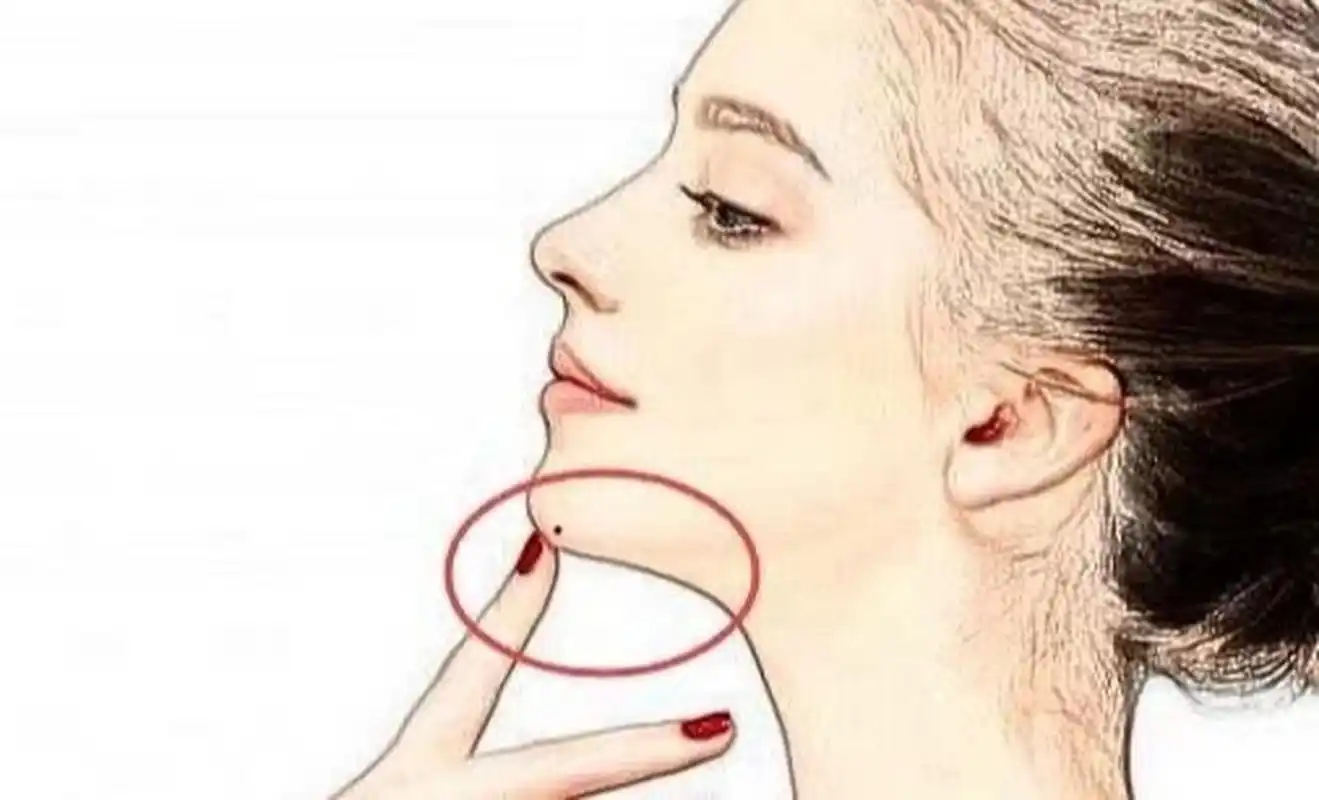 发大才的下巴痣 左下巴底下有痣 左下巴底下有痣,代表了富/贵/荣/华.