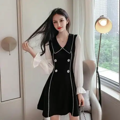 共875 件气质女装显瘦款雪纺连衣裙子相关商品