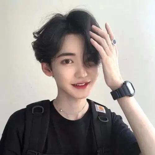 韩版假发男帅气中分刘海短发蓬松自然学生短直发男士纹理烫短卷发