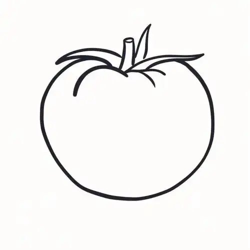 水果简笔画可涂色可当拓印画