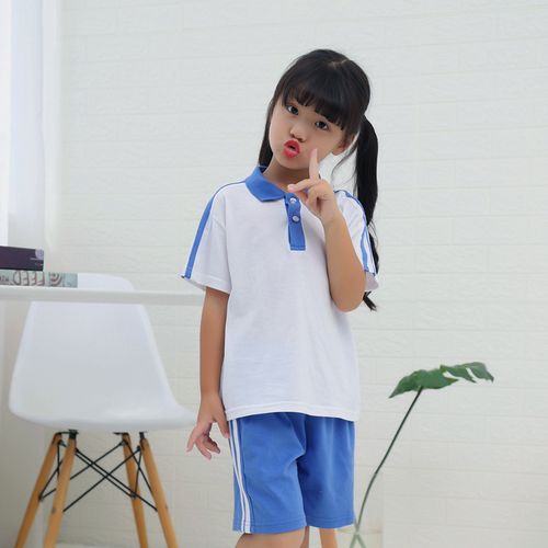 深圳市小学生女款夏季运动服统一校服套装夏装短袖校服