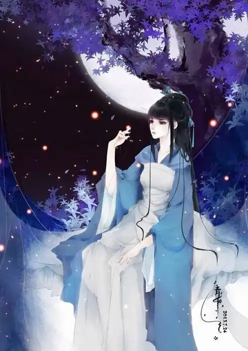 水瓶座古风画法,水瓶座画法可爱版,十二星座晚礼服画画