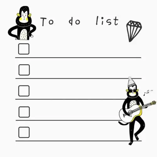 咕咕机打印素材todolist