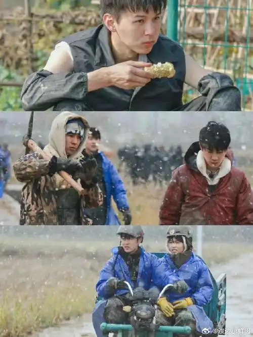 少熙摘下面罩露出通红的皮肤,想到第一季开播时这群男孩的样子,十个