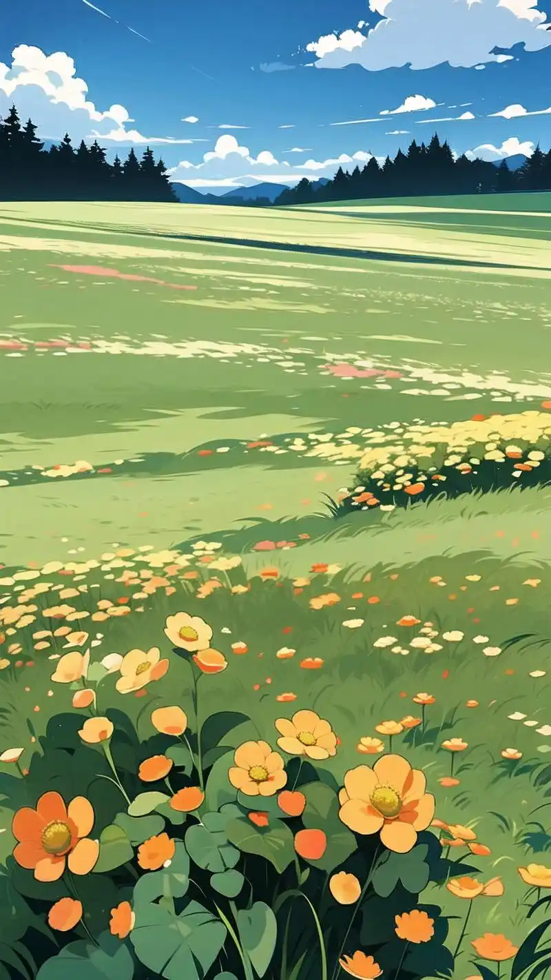 简约草地壁纸,清新你的屏幕97 简约而不简单,这些草地壁纸将自然之