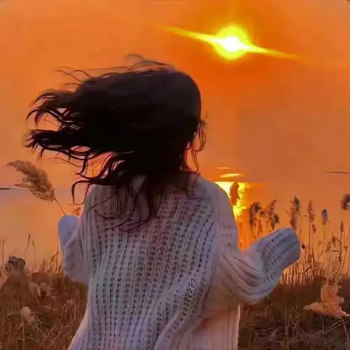 不露脸女生背影头像