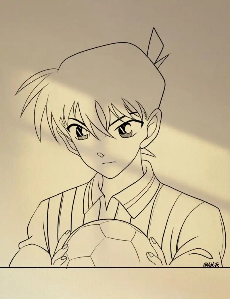 画画的日常# #简笔画# #画个简笔画# #我是个柯南迷# #临摹