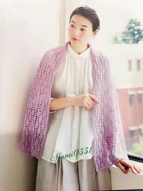 钩针披肩附图解