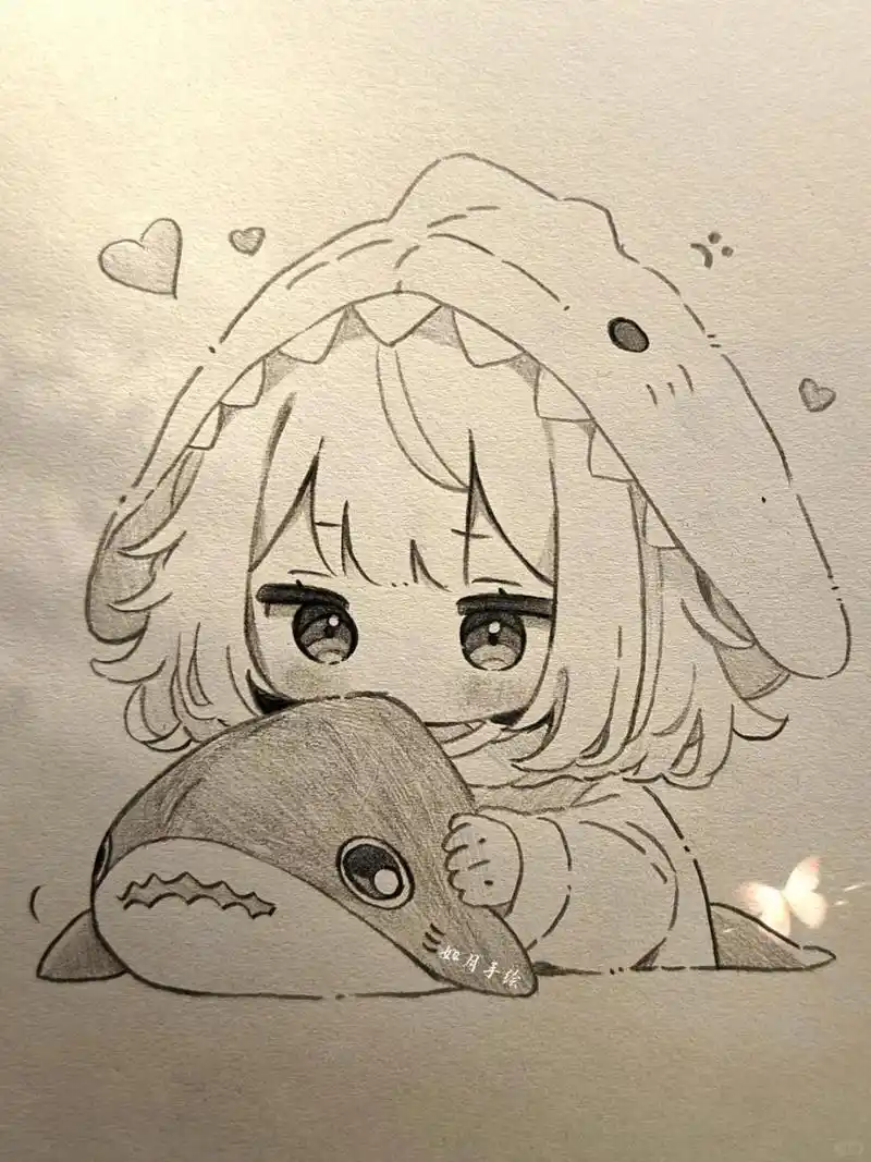 简单动漫绘画过程图