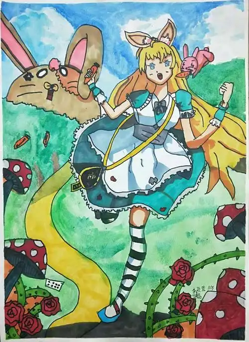 老师评语:李颖萱同学本学期上课表现认真,动漫作品的画面整体感觉不错