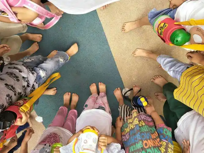 迟到的光脚行动留念!