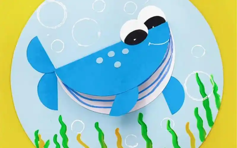 儿童贴画:海底场景鲸鱼95贴纸画