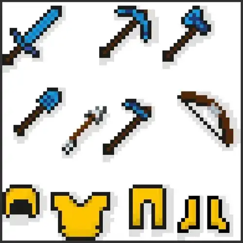 网格画我的世界武器