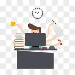 忙碌工作的人