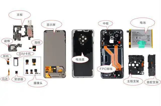 年前把vivos5拆了手机内部设计当真慢工出细活