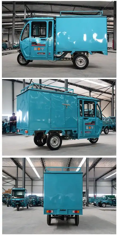 电动三轮车可上牌快递车拉货箱式载货帯棚工厂直销全封闭货车