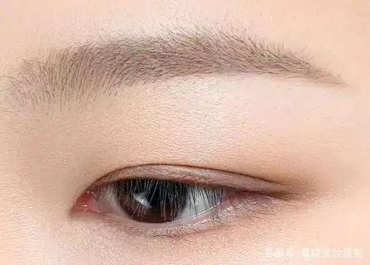 内双的女生都是这样,双眼皮比较窄,所以在眼睛上抬和平视的时候双眼皮