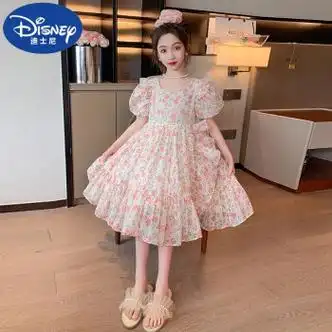 儿童装女童夏季碎花连衣裙中大女孩洋气小学生公主裙子夏装潮8岁9