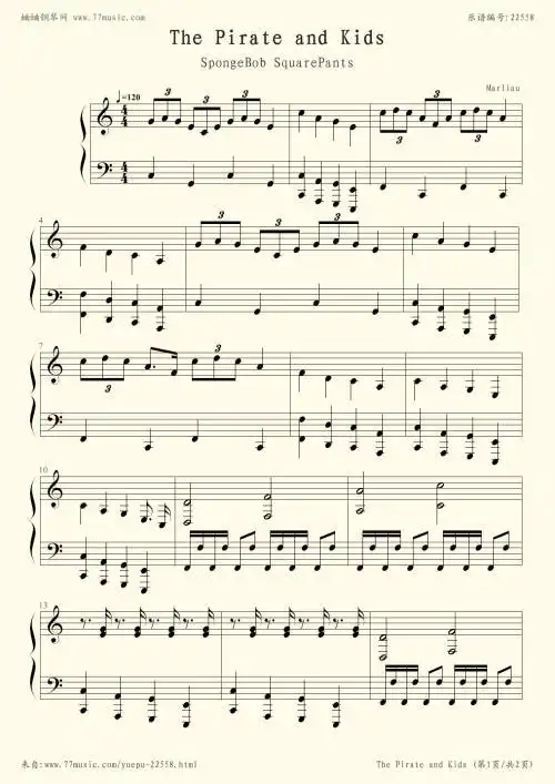 求回音哥海绵宝宝吉他谱图片