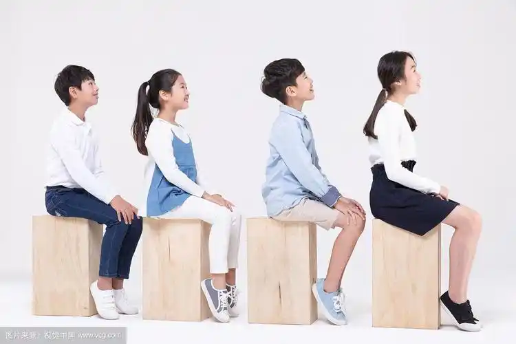 儿童,小学生,教育,坐,侧观