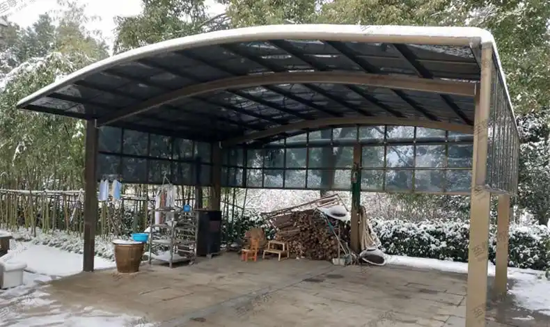 实测这种耐力板车棚,要在庭院设计车棚的车主可以看看了!