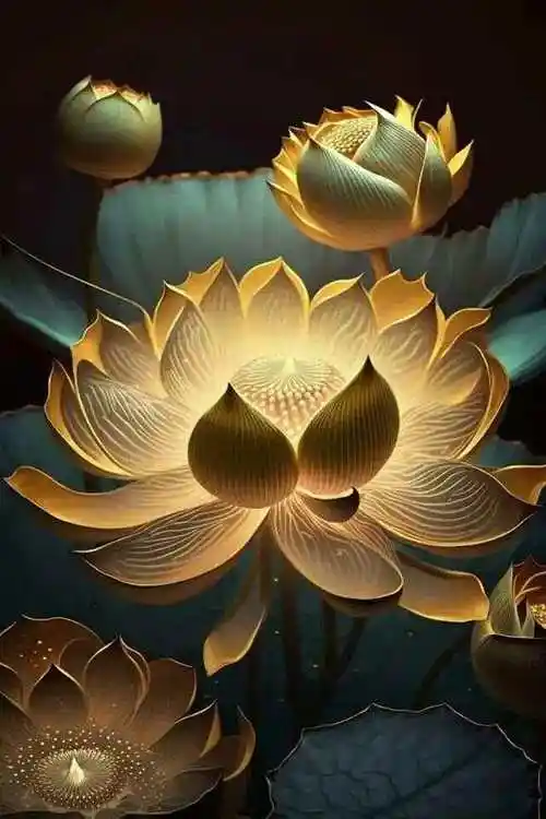 好运莲莲,禅意满满的莲花头像!