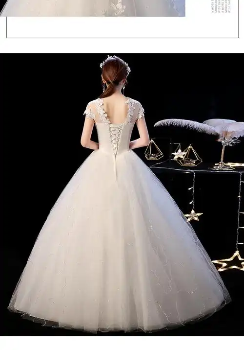 婚纱礼服新娘2022新款韩式苏州婚纱虎丘厂家显瘦大码简约一字肩