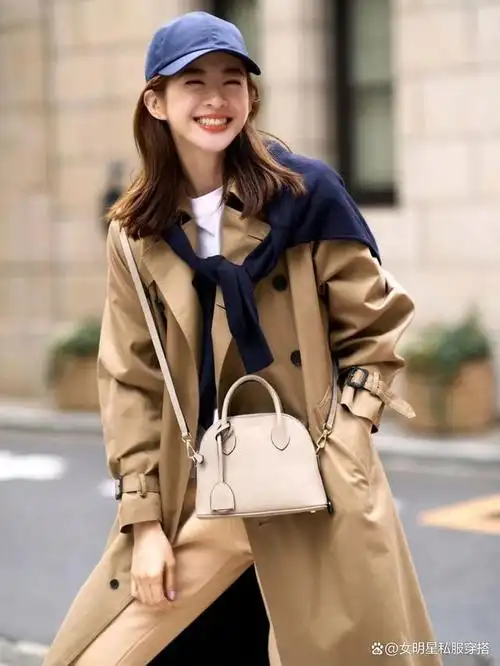 春天的风衣这样穿最好看