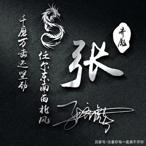 用你的姓氏,姓名制作头像,大气3d艺术签名头像,你留言我设计!