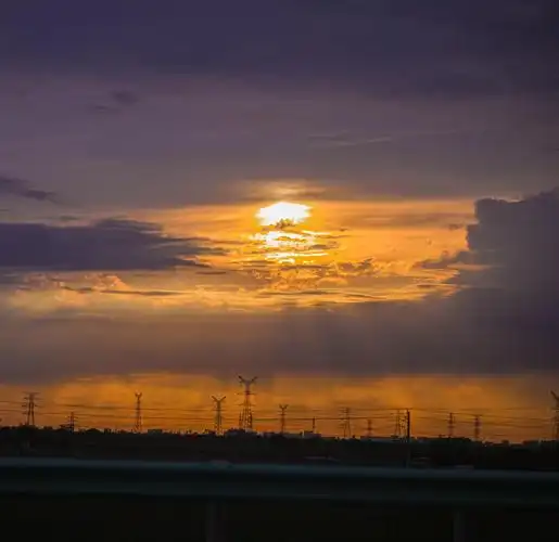 傍晚黄昏日暮景色