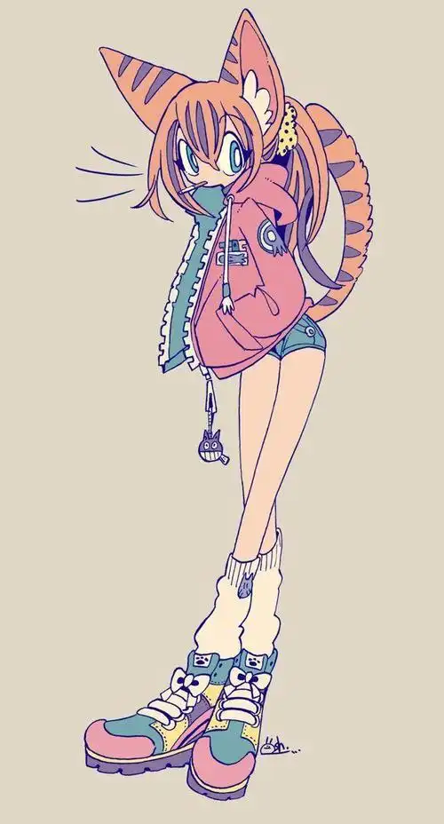 卡通人物绘画,独特又可爱的人物插画,这画风太有意思了