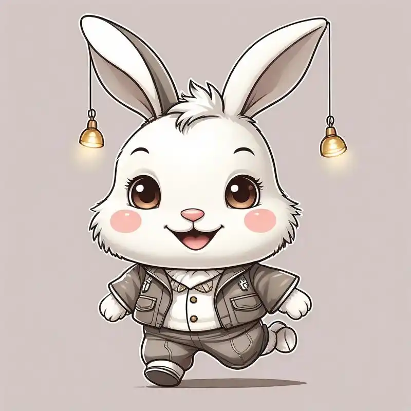 q版兔子头像92可爱又呆萌91 谁能拒绝又软又大的兔子头像呢!