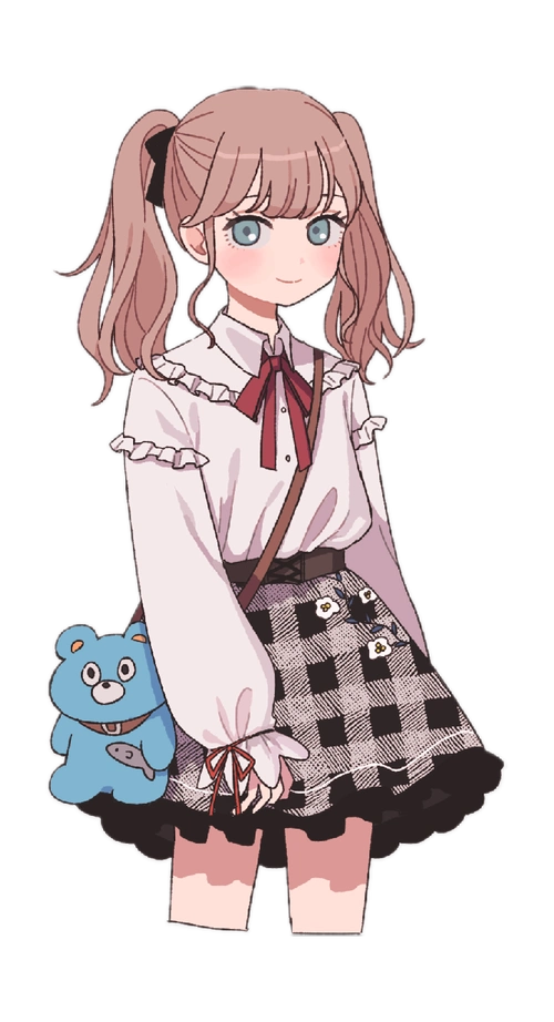 免扣人物手账素材可爱清新有趣女生嗷