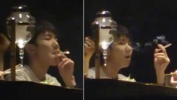 尽管他一直是青少年的榜样,却在公共场合心不在焉地抽烟,视频还被路人