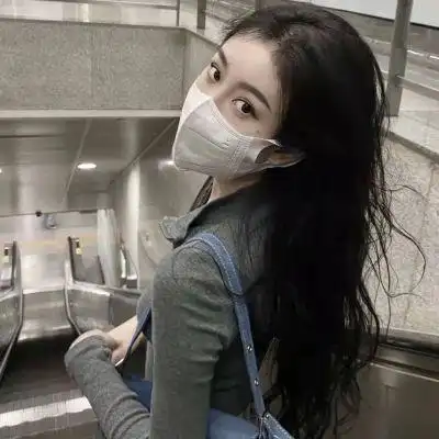 戴口罩美女真实唯美头像清纯女生图片全集