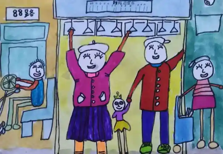 水墨鸡冠花 完成时间:90分钟 公交车上 完成时间:120分钟 帆船 完成