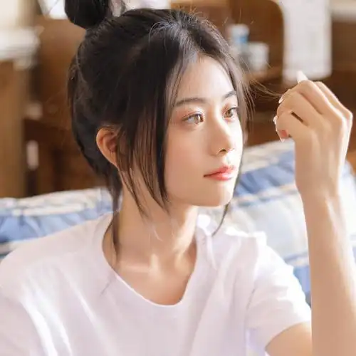 漂亮的丸子头美女头像,图片,女生头像-qq个性网