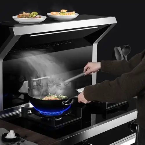 集成长虹一体燃气灶家用抽油烟机套装十大品牌烟灶消套装