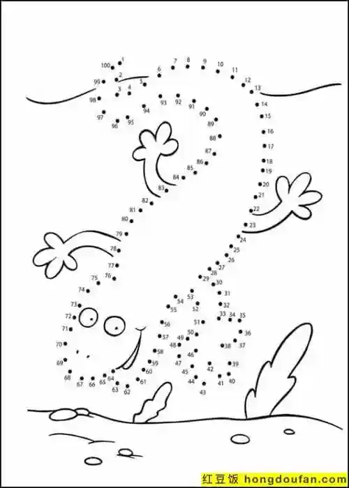 动物主题数字启蒙游戏图片-红豆饭小学生简笔画大全