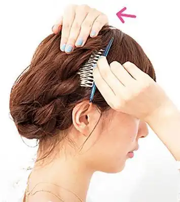 超简单盘发教程图解2款简单好学的盘头方法