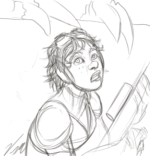 素描铅笔画惊喜翻找gif动图_动态图_表情包下载_soogif