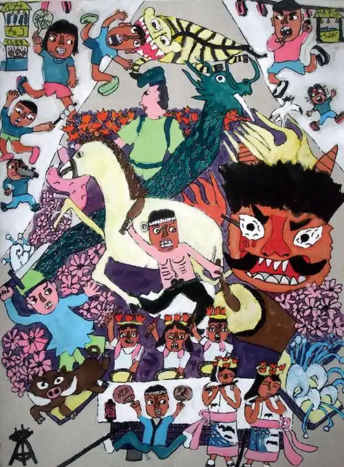 国际获奖儿童画赏析——纯真稚嫩,"儿童画"最初的样子!-少儿艺教网